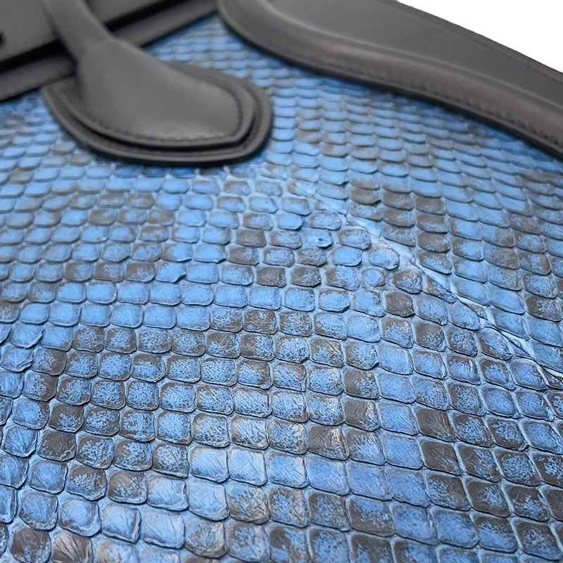 セリーヌ ハンドバッグ ラゲージショッパー マイクロ レザー/パイソン CELINE バッグ