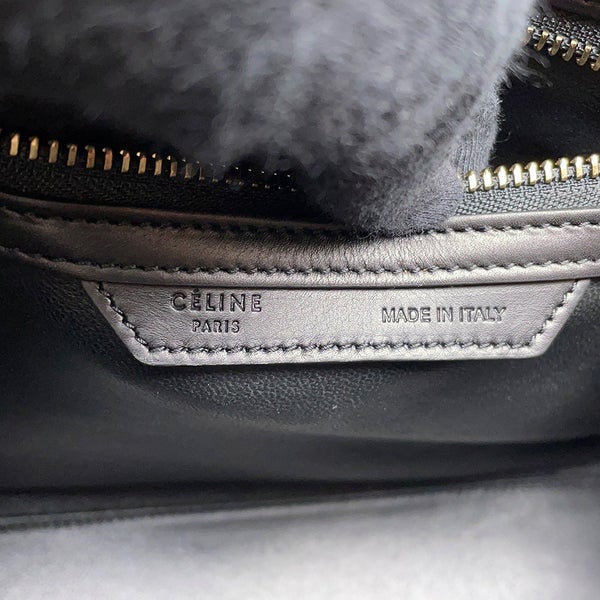 セリーヌ ハンドバッグ ラゲージショッパー マイクロ レザー/パイソン CELINE バッグ