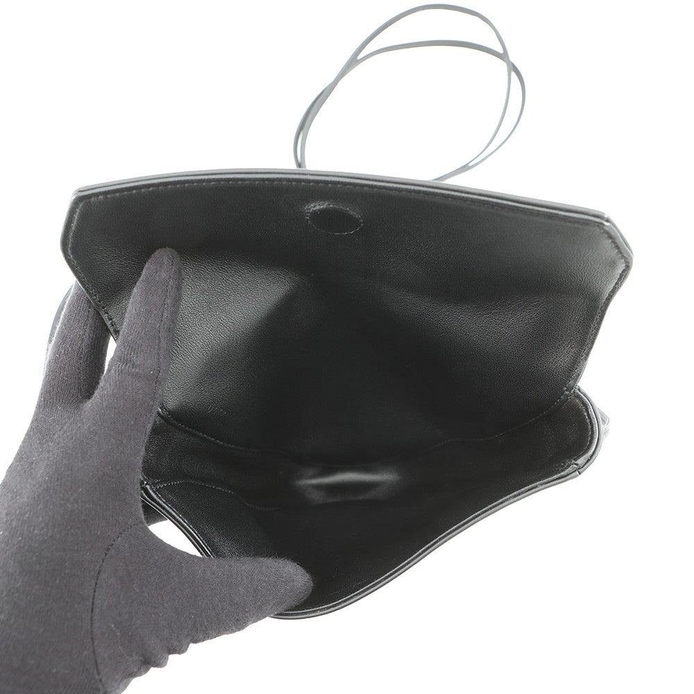 セリーヌ ショルダーバッグ トライアングル ロゴ レザー 19590 CELINE
