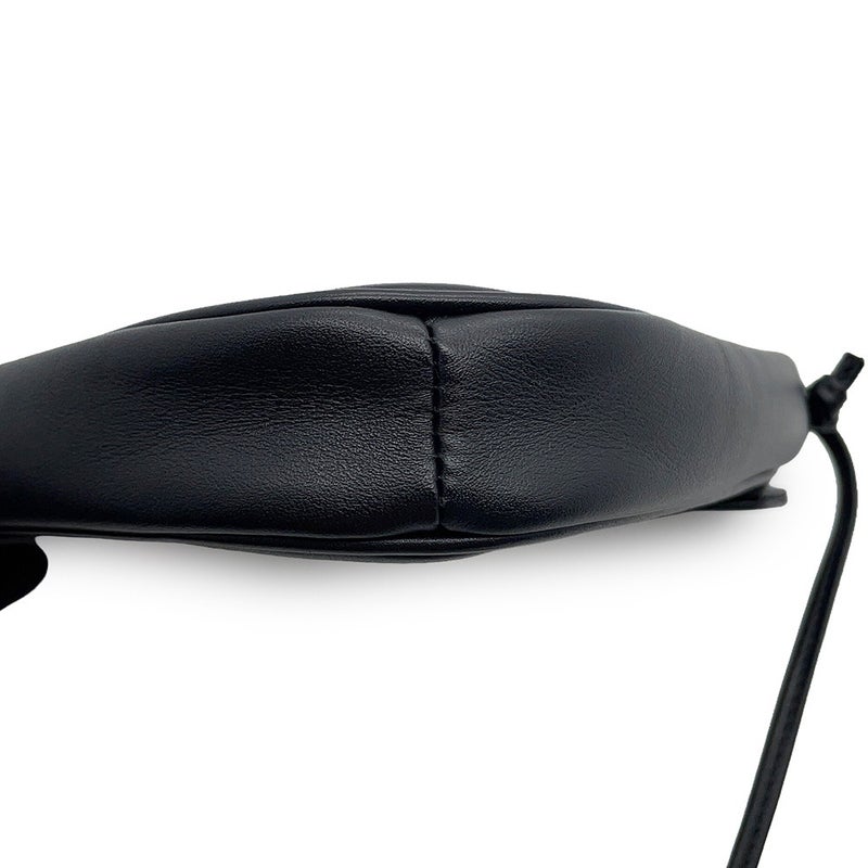 セリーヌ ショルダーバッグ トライアングル ロゴ レザー 19590 CELINE ポシェット 黒 白