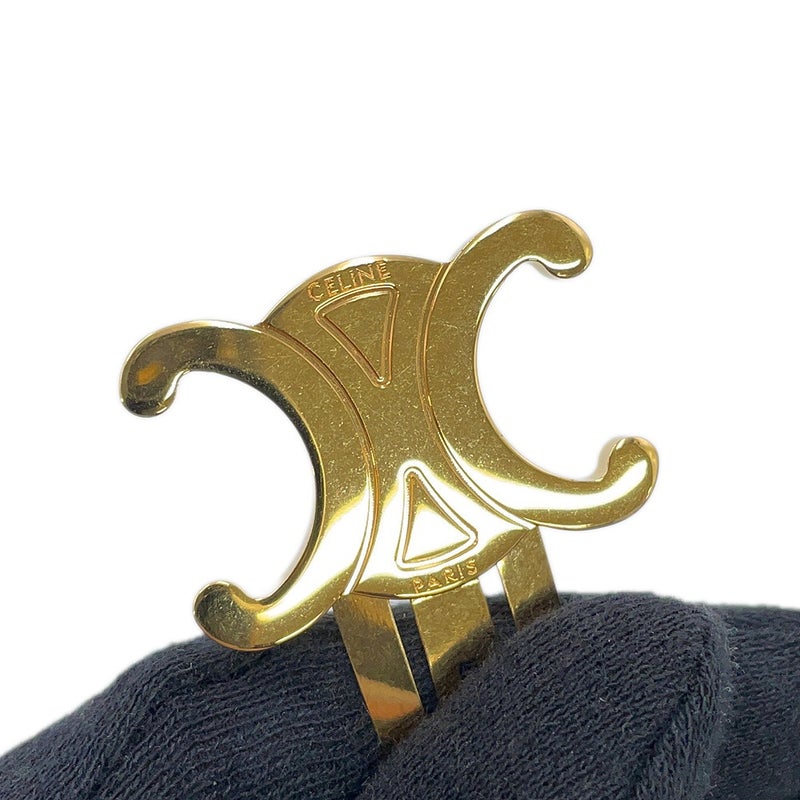 セリーヌ ヘアクリップ トリオンフ スナップ ヘアクリップ 2個セット メタル 46Z656BSL CELINE ヘアアクセサリー