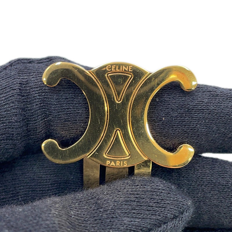 セリーヌ ヘアクリップ トリオンフ スナップ ヘアクリップ 2個セット メタル 46Z656BSL CELINE ヘアアクセサリー