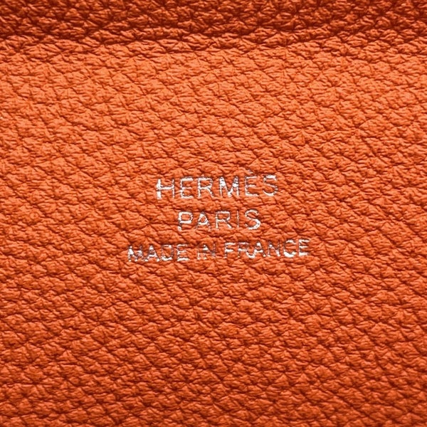 エルメス ショルダーバッグ ヴィドポッシュ オレンジ/シルバー金具 トゴ K刻印