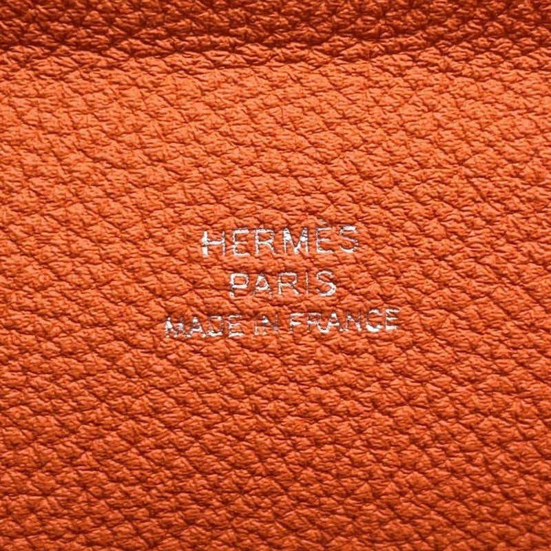 エルメス ショルダーバッグ ヴィドポッシュ オレンジ/シルバー金具 トゴ K刻印