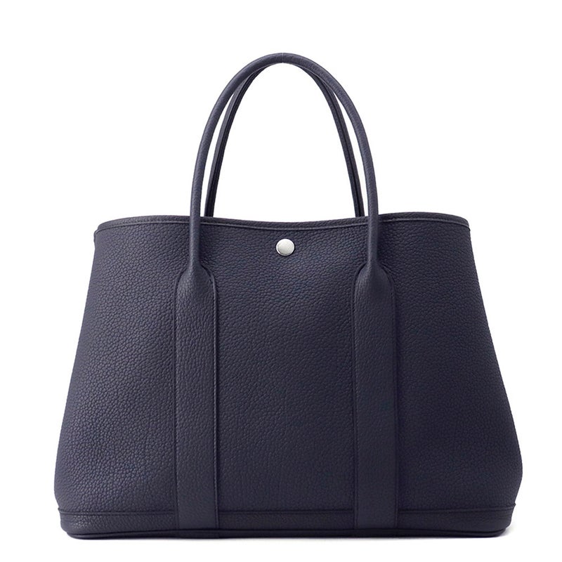 エルメス トートバッグ ガーデンパーティPM ブルーインディゴ/シルバー金具 ネゴンダ W刻印