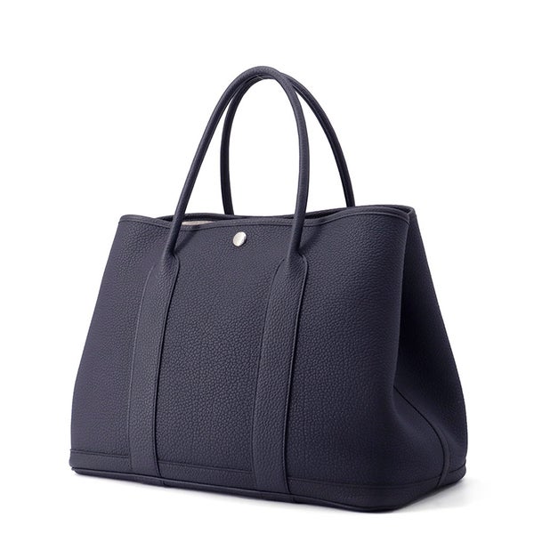 エルメス トートバッグ ガーデンパーティPM ブルーインディゴ/シルバー金具 ネゴンダ W刻印