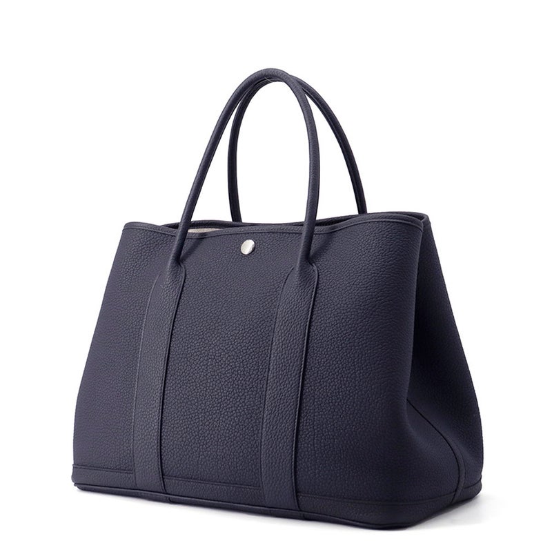 エルメス トートバッグ ガーデンパーティPM ブルーインディゴ/シルバー金具 ネゴンダ W刻印