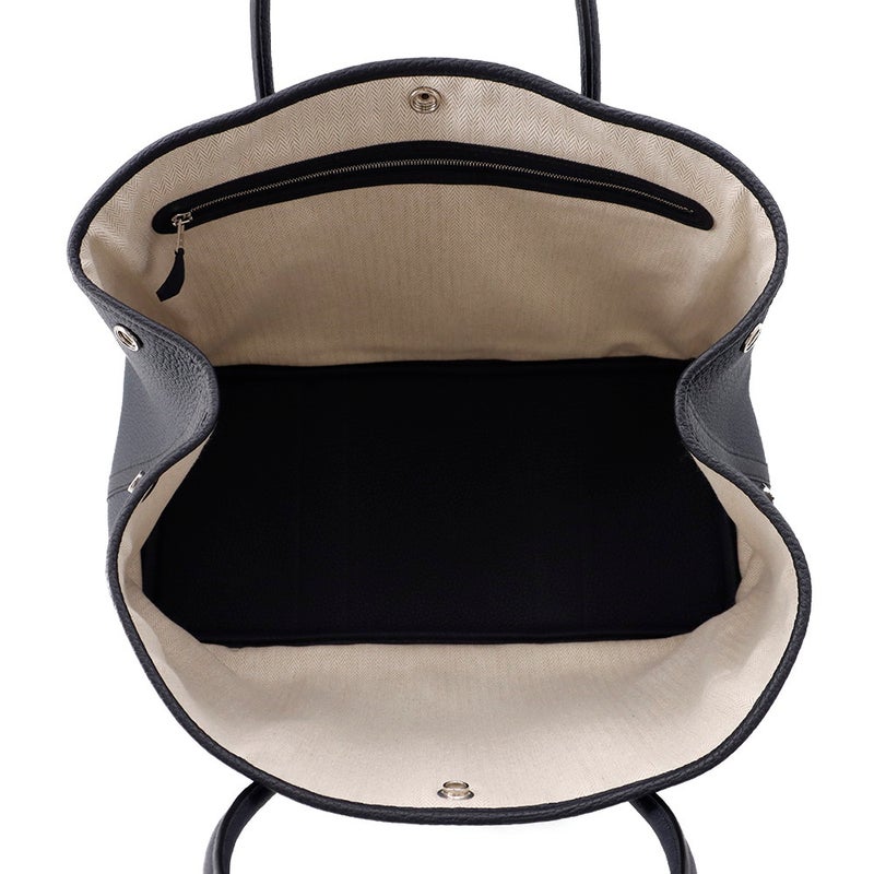 エルメス トートバッグ ガーデンパーティPM ブルーインディゴ/シルバー金具 ネゴンダ W刻印