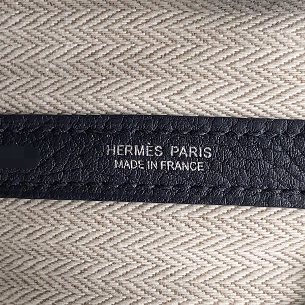 エルメス トートバッグ ガーデンパーティPM ブルーインディゴ/シルバー金具 ネゴンダ W刻印