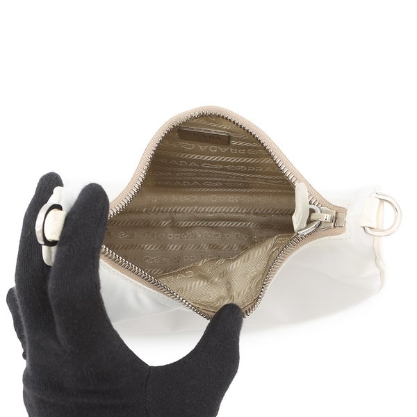 プラダ ショルダーバッグ Re-Edition2005 ナイロン 1BH204 PRADA 2wayバッグ 白