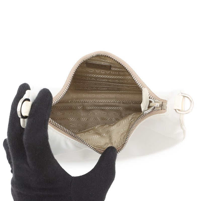 プラダ ショルダーバッグ Re-Edition2005 ナイロン 1BH204 PRADA 2wayバッグ 白