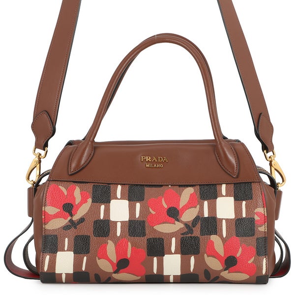 プラダ ハンドバッグ ボーリング レザー/PVC 1BB030 PRADA 2wayショルダーバッグ アウトレット品