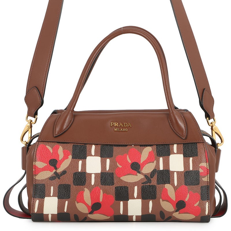 プラダ ハンドバッグ ボーリング レザー/PVC 1BB030 PRADA 2wayショルダーバッグ アウトレット品