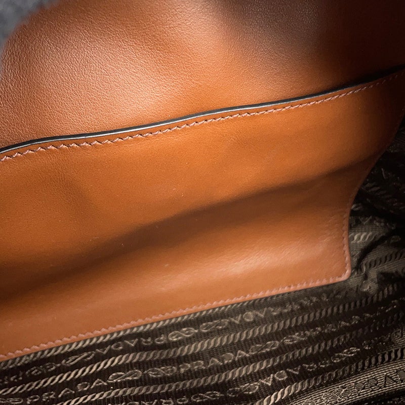 プラダ ハンドバッグ ボーリング レザー/PVC 1BB030 PRADA 2wayショルダーバッグ アウトレット品