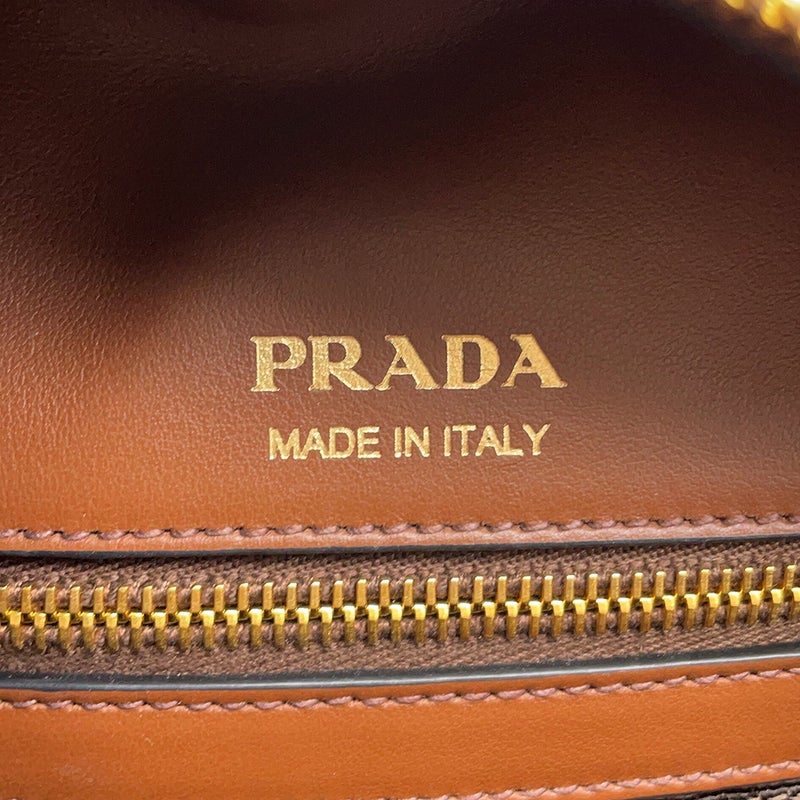 プラダ ハンドバッグ ボーリング レザー/PVC 1BB030 PRADA 2wayショルダーバッグ アウトレット品