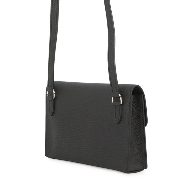 エルメス ショルダーウォレット ナップ トゥーゴー ブラック/シルバー金具 エプソン W刻印 黒