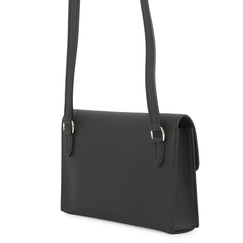 エルメス ショルダーウォレット ナップ トゥーゴー ブラック/シルバー金具 エプソン W刻印 黒