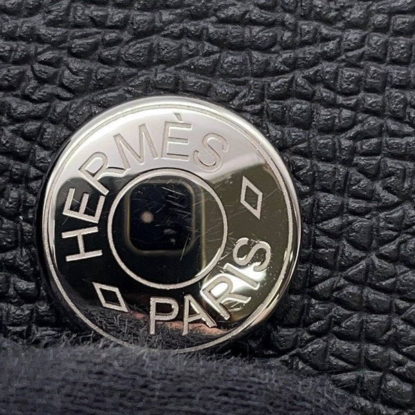 エルメス ショルダーウォレット ナップ トゥーゴー ブラック/シルバー金具 エプソン W刻印 黒