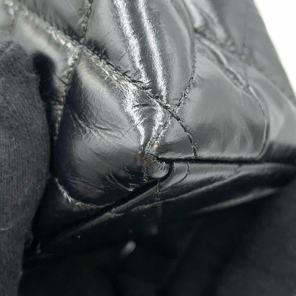 シャネル ハンドバッグ マトラッセ ココマーク ミニショッピングバッグ シャイニーカーフレザー AS4416 2wayチェーンショルダー 黒