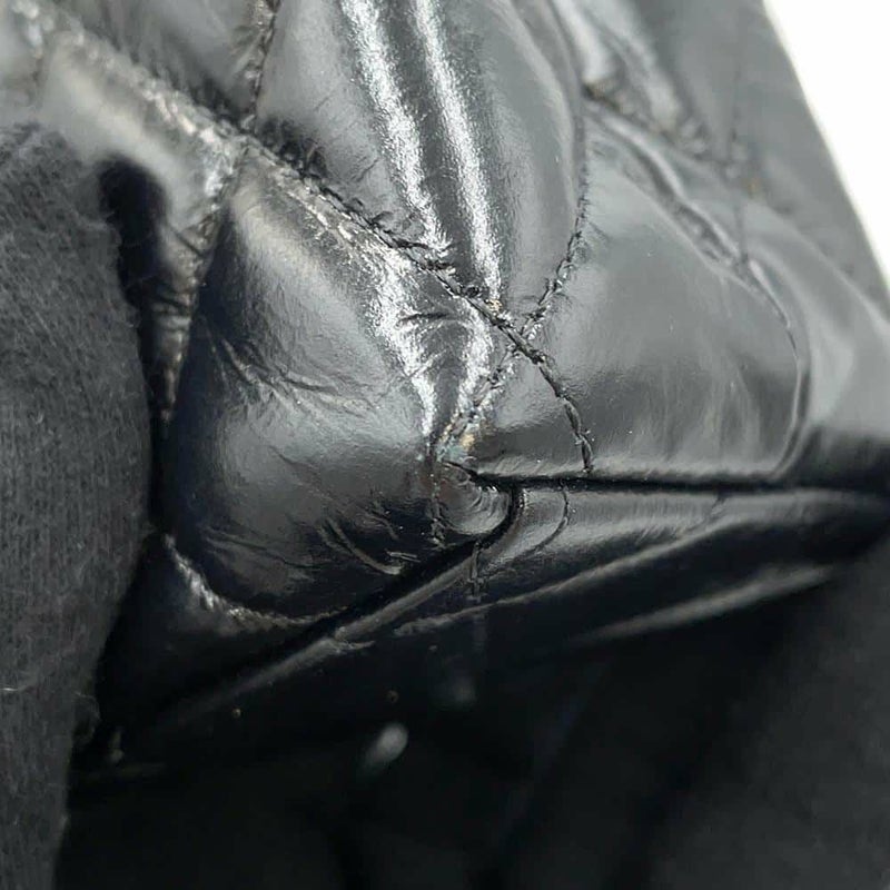 シャネル ハンドバッグ マトラッセ ココマーク ミニショッピングバッグ シャイニーカーフレザー AS4416 2wayチェーンショルダー 黒