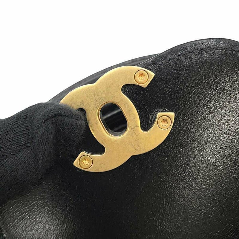 シャネル ハンドバッグ マトラッセ ココマーク ミニショッピングバッグ シャイニーカーフレザー AS4416 2wayチェーンショルダー 黒