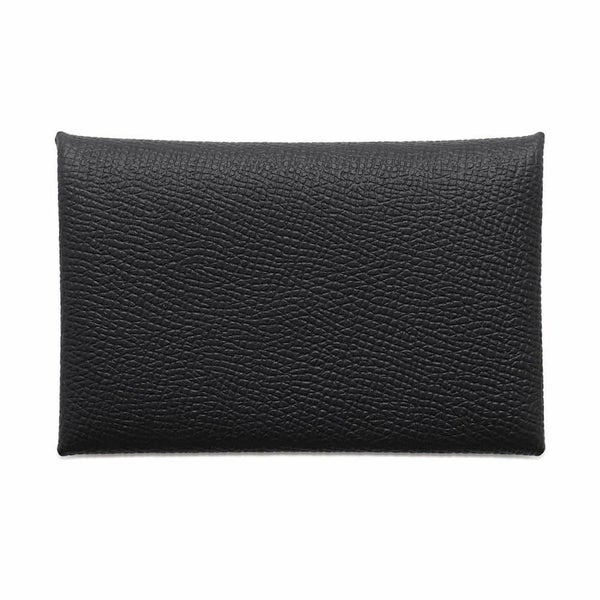 エルメス カードケース カルヴィ ブラック エプソン W刻印 HERMES 名刺入れ 黒