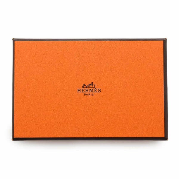 エルメス カードケース カルヴィ ブラック エプソン W刻印 HERMES 名刺入れ 黒