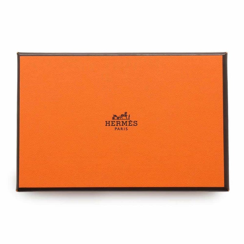 エルメス カードケース カルヴィ ブラック エプソン W刻印 HERMES 名刺入れ 黒