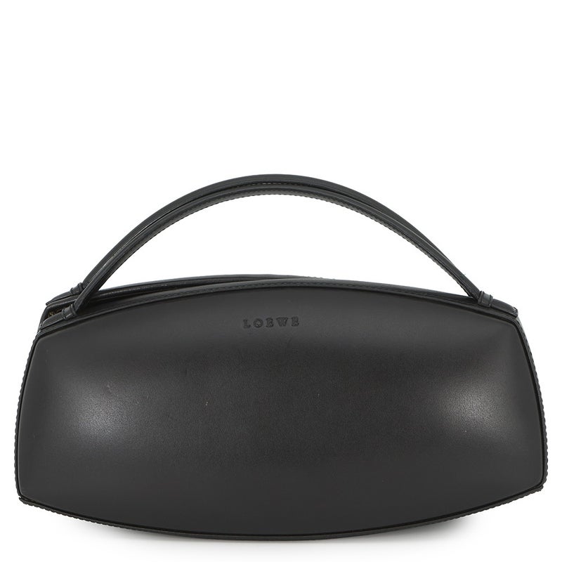 ロエベ ハンドバッグ ロゴ レザー LOEWE 黒