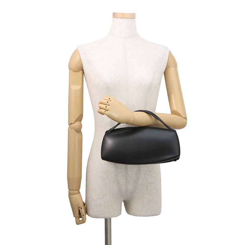 ロエベ ハンドバッグ ロゴ レザー LOEWE 黒