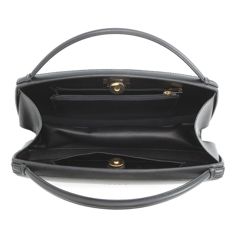 ロエベ ハンドバッグ ロゴ レザー LOEWE 黒