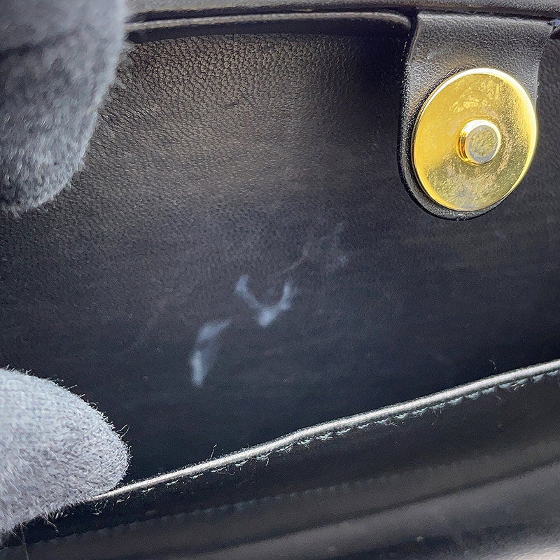 ロエベ ハンドバッグ ロゴ レザー LOEWE 黒