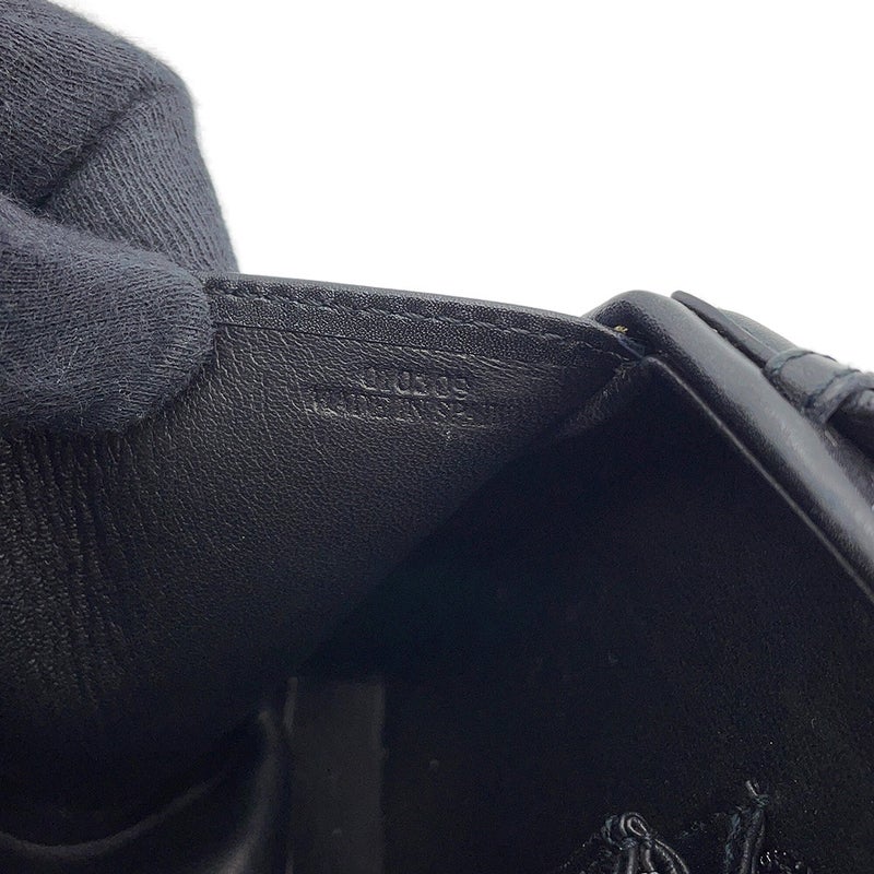 ロエベ ハンドバッグ ロゴ レザー LOEWE 黒