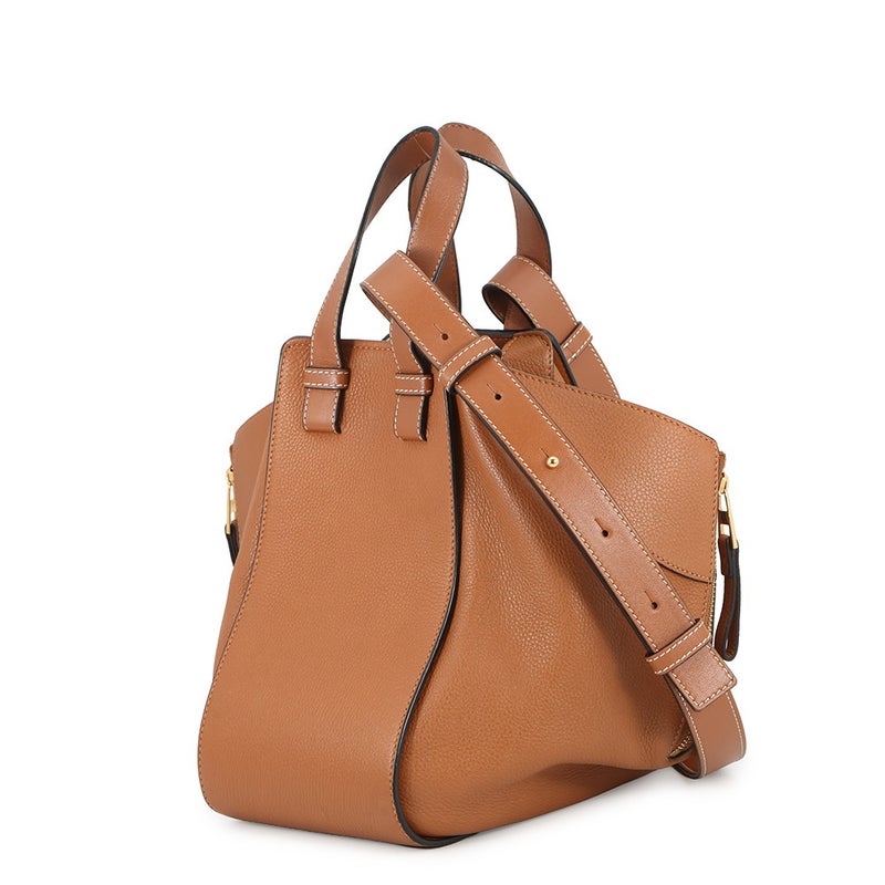 ロエベ ハンドバッグ ハンモック スモール レザー 387.12KN60 LOEWE 2way ブラウン セール品