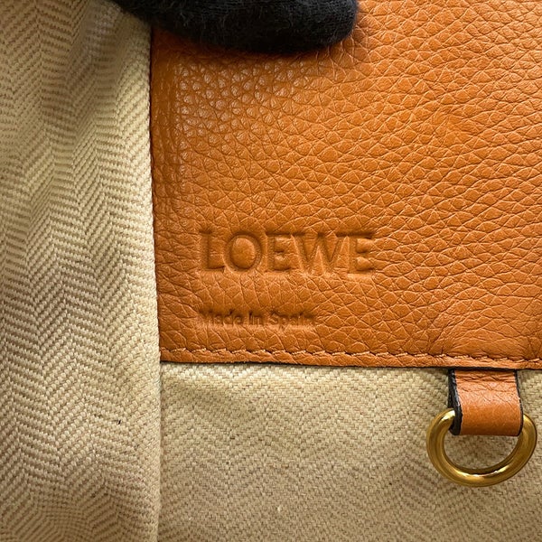 ロエベ ハンドバッグ ハンモック スモール レザー 387.12KN60 LOEWE 2way ブラウン セール品