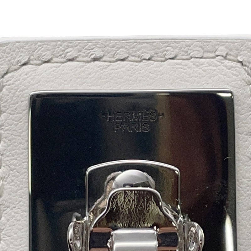 エルメス バレッタ マジルGM マニュファクチュール・ドゥ・ブックルリ レッド/シルバー金具 レザー HERMES ヘアクリップ