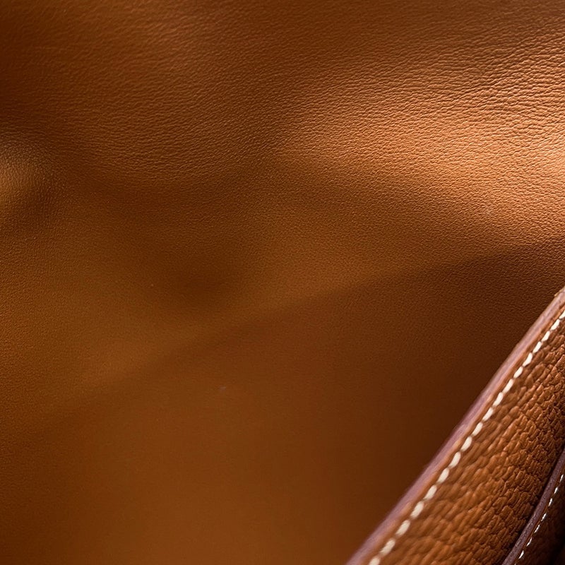 エルメス 長財布 ドゴンGM ゴールド/シルバー金具 トゴ D刻印 財布