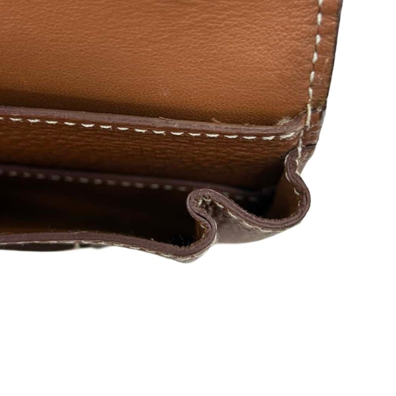 エルメス 長財布 ドゴンGM ゴールド/シルバー金具 トゴ D刻印 財布