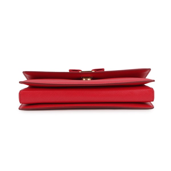 サルヴァトーレ・フェラガモ チェーンショルダーバッグ GINNY ヴァラリボン レザー 21E480 Ferragamo