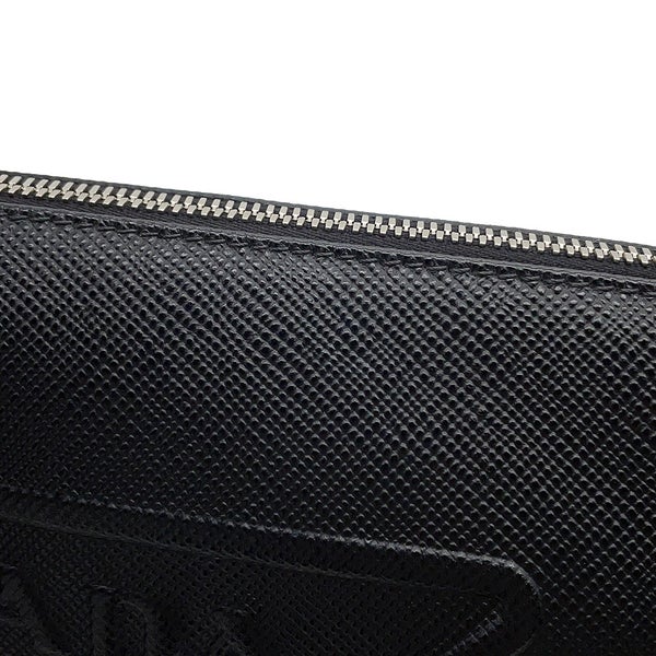 プラダ ショルダーバッグ トライアングル ロゴ サフィアーノレザー 2VH155 PRADA 黒