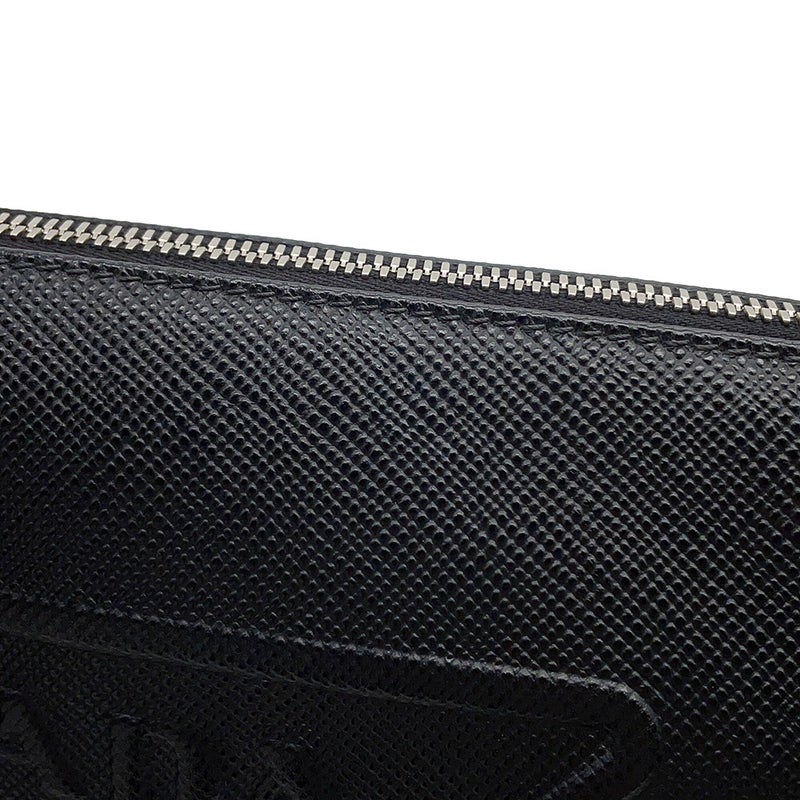 プラダ ショルダーバッグ トライアングル ロゴ サフィアーノレザー 2VH155 PRADA 黒