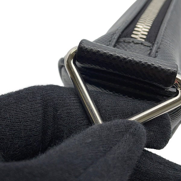 プラダ ショルダーバッグ トライアングル ロゴ サフィアーノレザー 2VH155 PRADA 黒