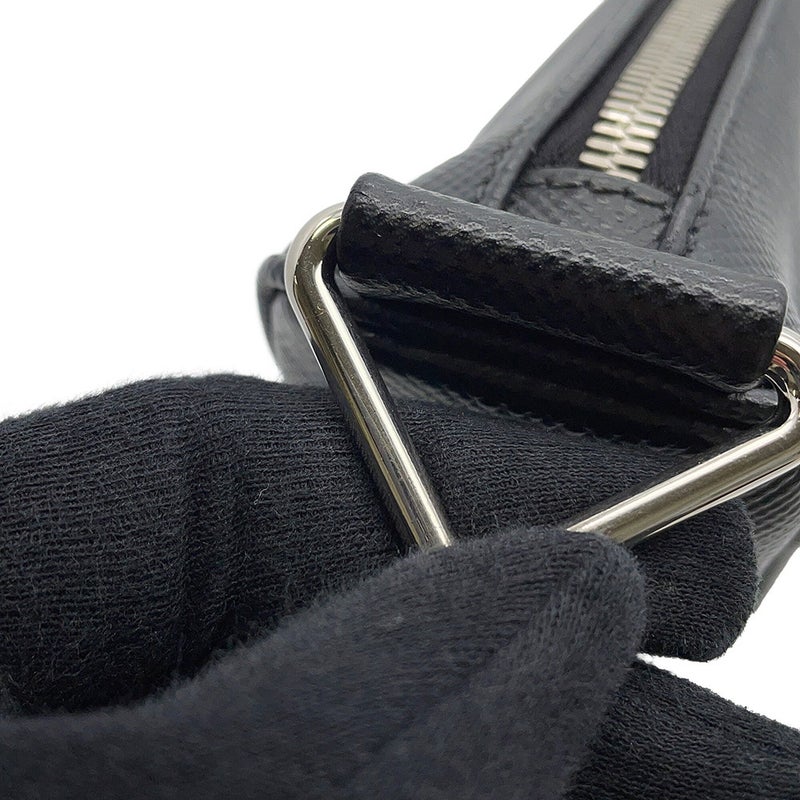 プラダ ショルダーバッグ トライアングル ロゴ サフィアーノレザー 2VH155 PRADA 黒