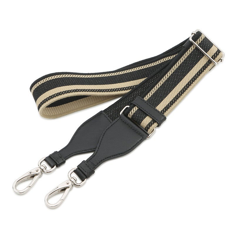 プラダ ショルダーバッグ トライアングル ロゴ サフィアーノレザー 2VH155 PRADA 黒