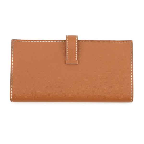 エルメス 長財布 ベアンスフレ マチあり ゴールド/ゴールド金具 ヴォーマダム W刻印 HERMES 財布