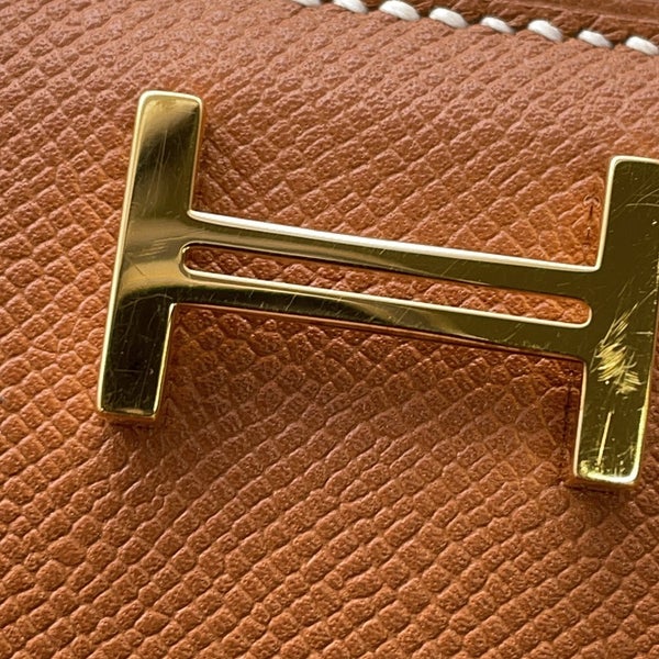 エルメス 長財布 ベアンスフレ マチあり ゴールド/ゴールド金具 ヴォーマダム W刻印 HERMES 財布