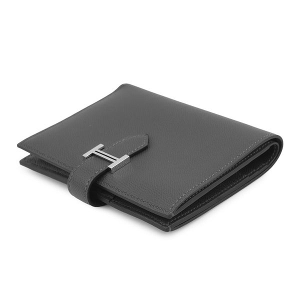 エルメス 二つ折り財布 ベアンコンパクト アルドワーズ/シルバー金具 ヴォーマダム W刻印 財布