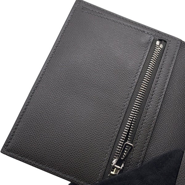 エルメス 二つ折り財布 ベアンコンパクト アルドワーズ/シルバー金具 ヴォーマダム W刻印 財布