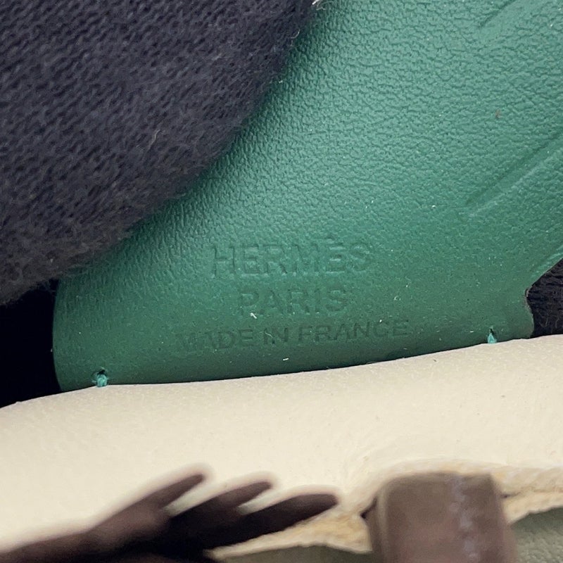 エルメス バッグチャーム ロデオPM ペガサス クレ/チョコレート/ヴェールモワイヤン ラムスキン W刻印