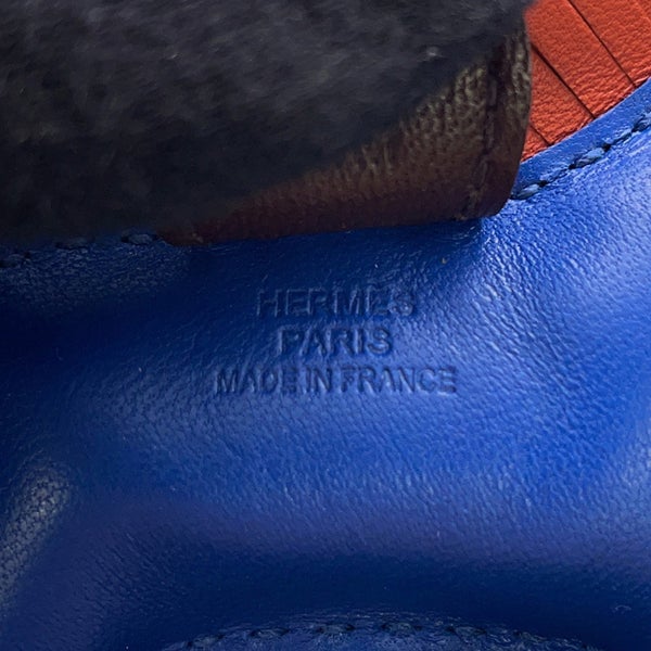 エルメス バッグチャーム ロデオ PM ブルーフランス/カーネリアン/ルージュセリエ ラムスキン U刻印